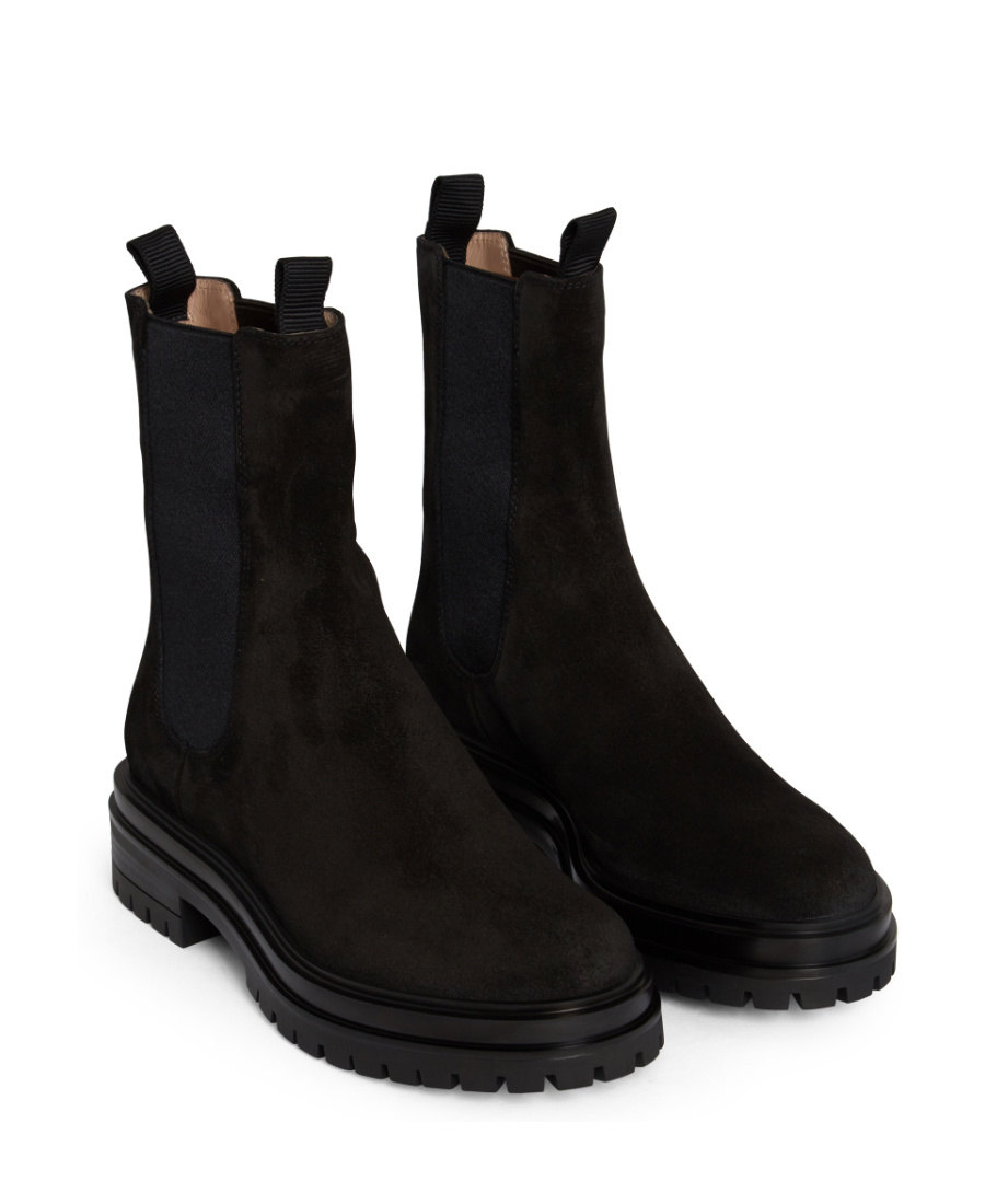 Gianvito Rossi Chelsea Boots Chester Calfskin In Black