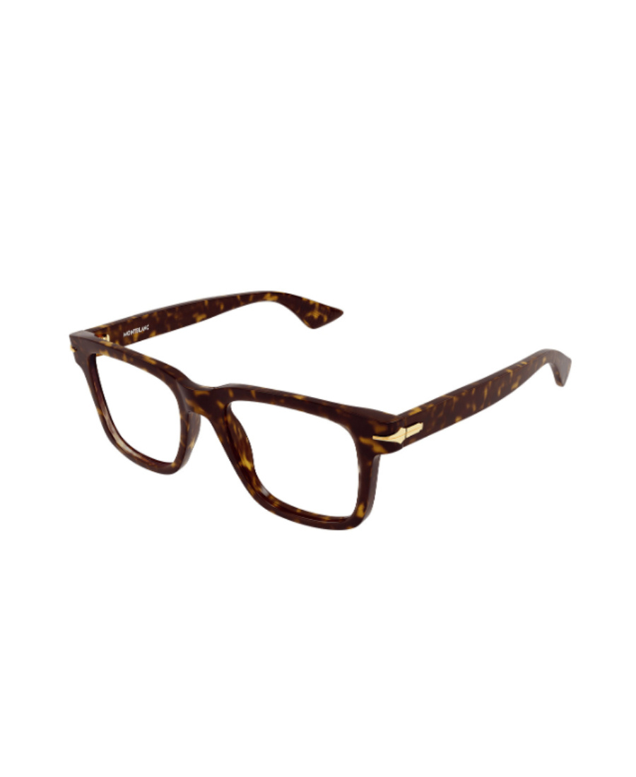 Montblanc Tortoiseshell Logo-arm Glasses In Brown