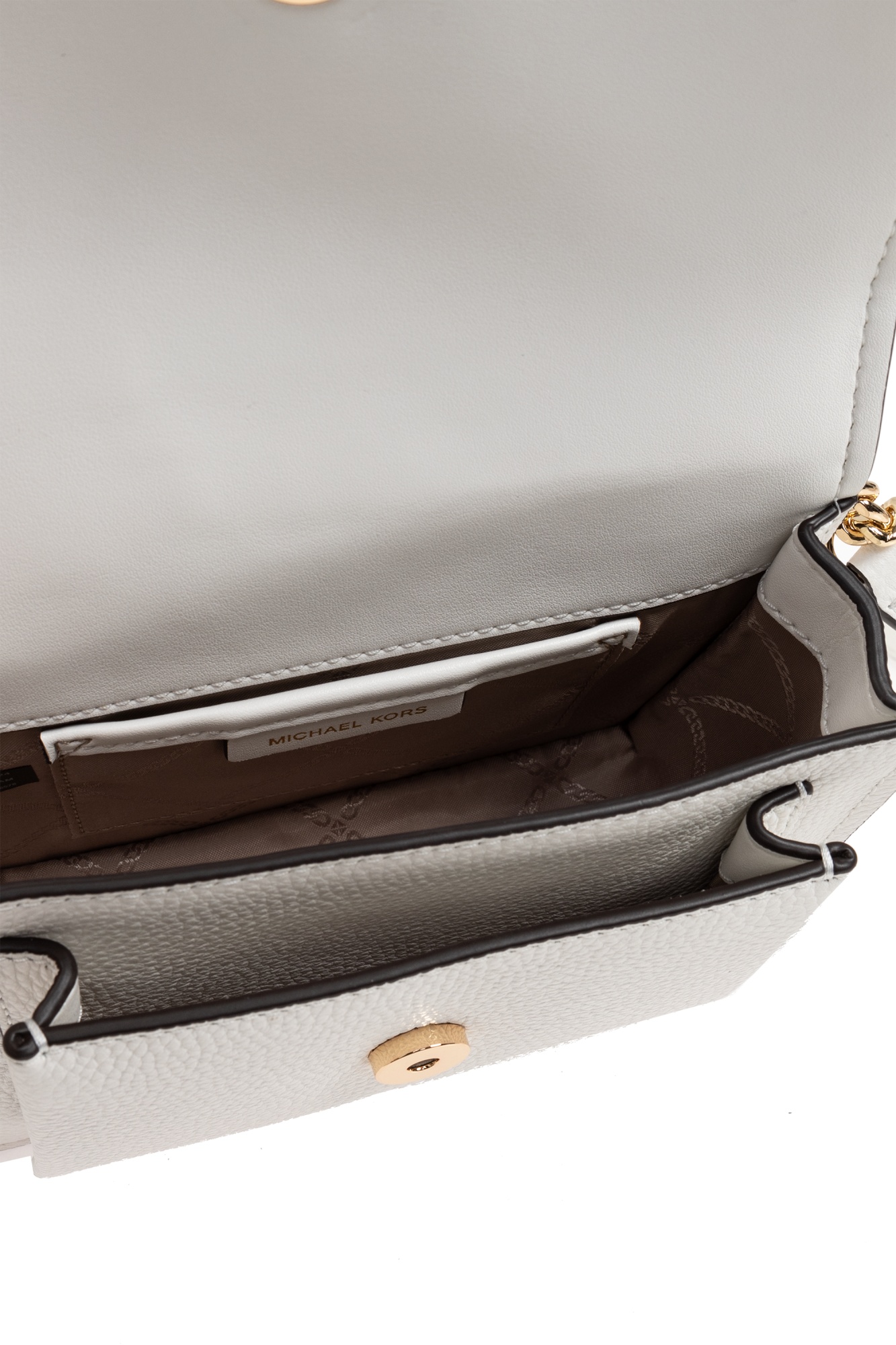 Michael Michael Kors Claire Chained Shoulder Bag In White