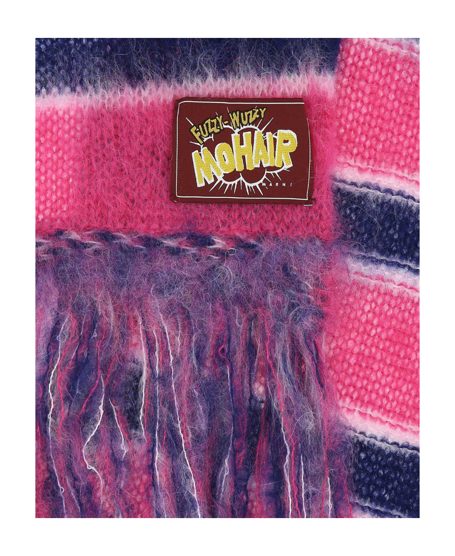 Marni Patterned Wool Blend Scarf