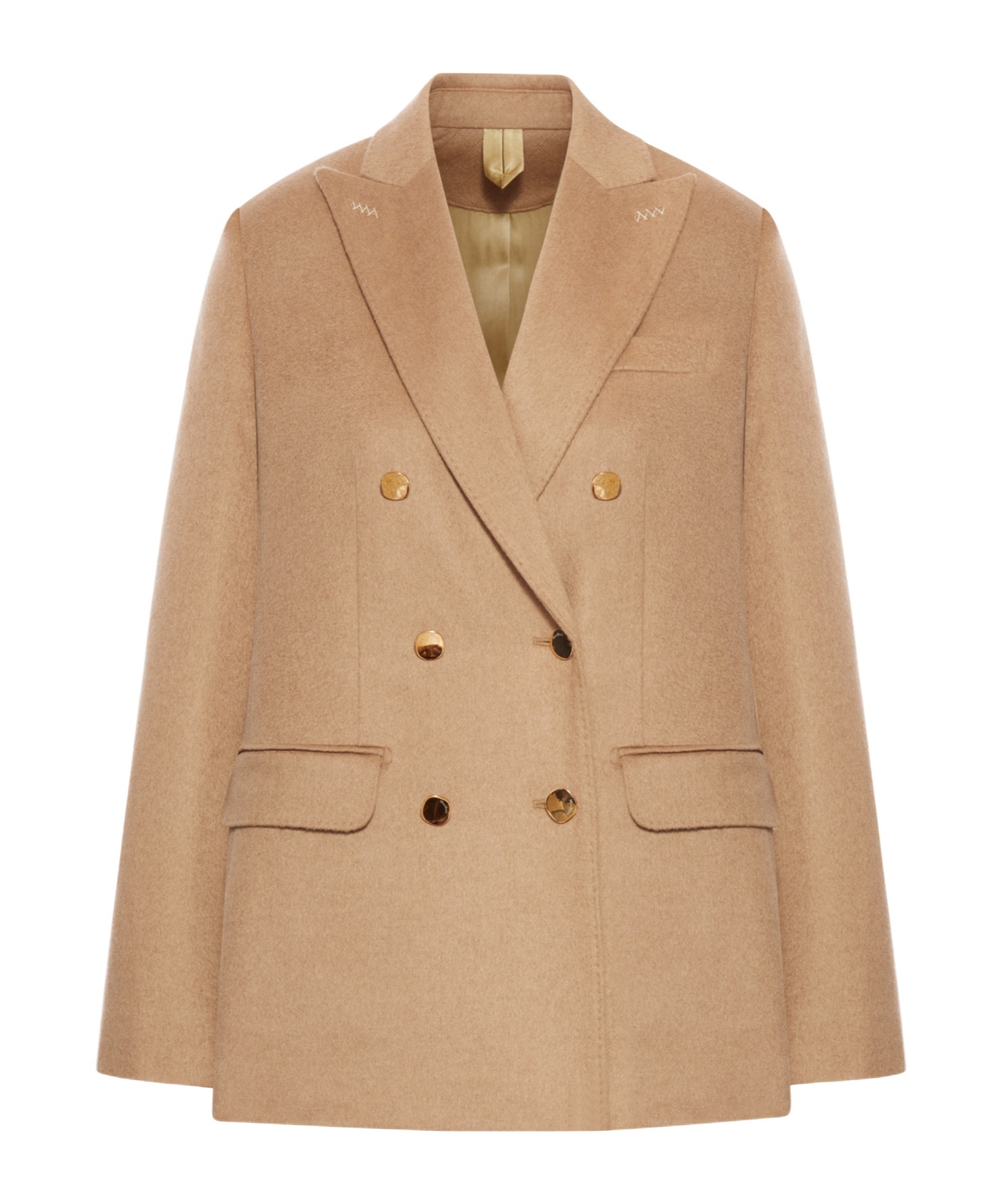 Max Mara Long-sleeved Suit Jacket In Neutral