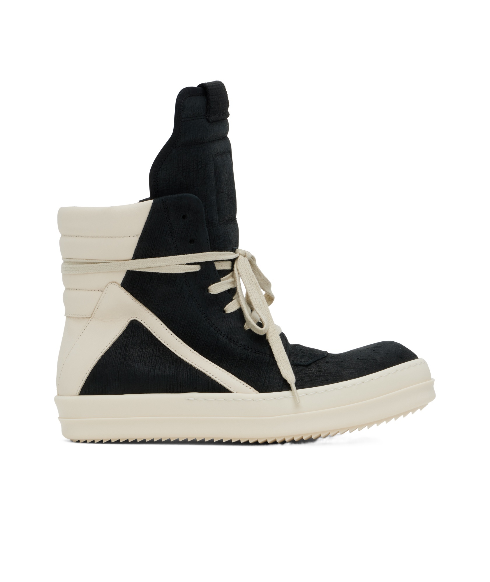 Rick Owens Lace-up High-top Sneakers In Black