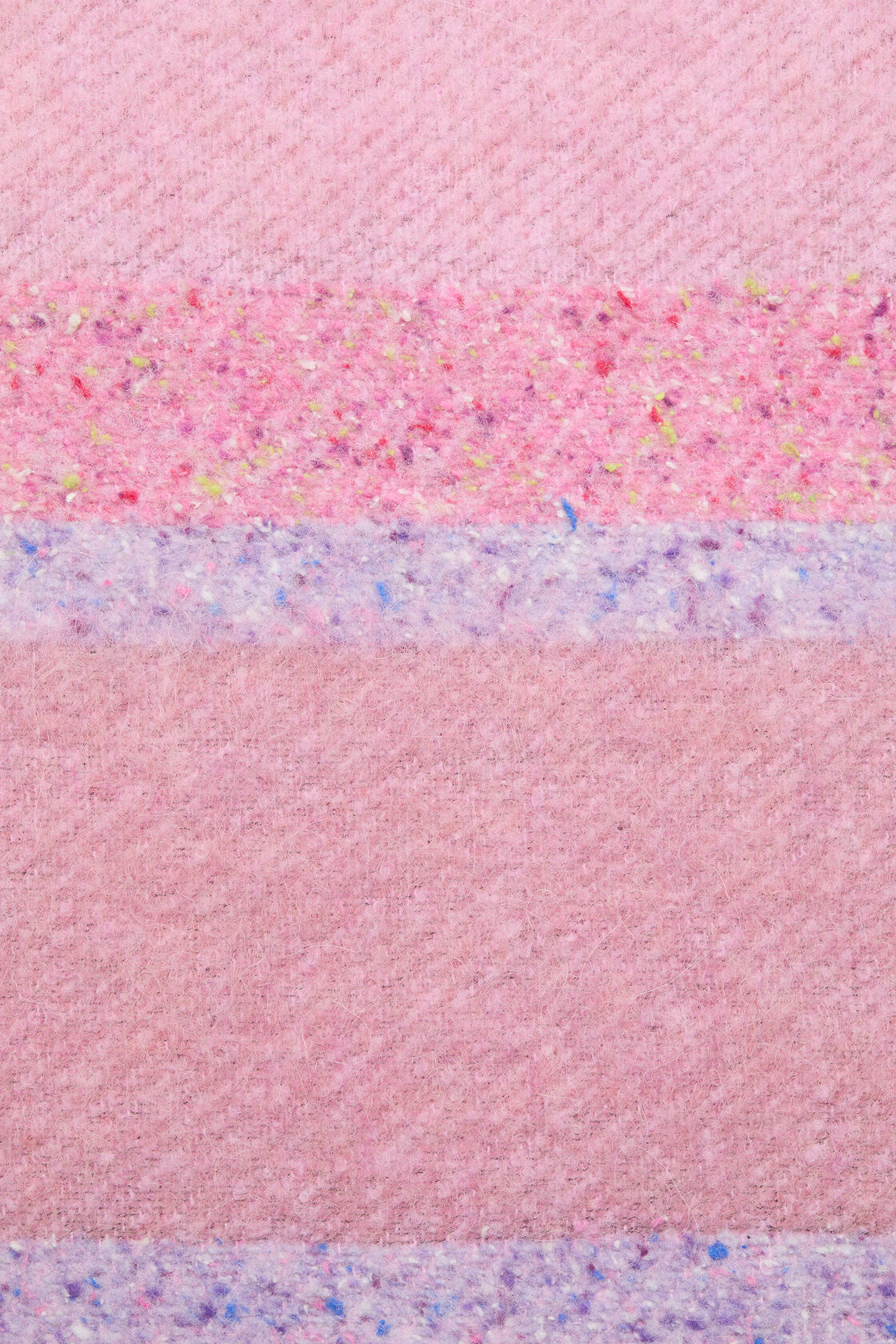 Acne Studios Pink Fringed Logo Scarf In Pink