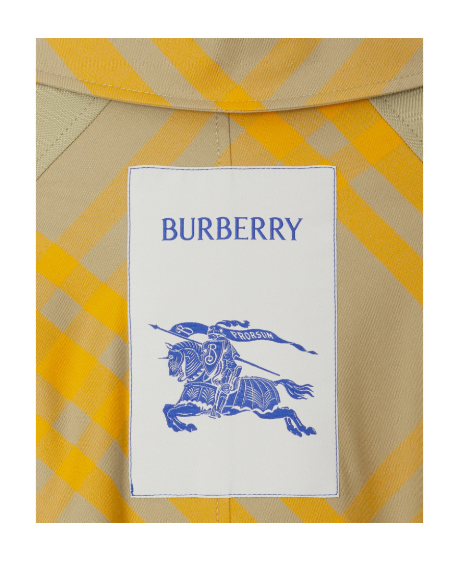 Burberry Long Reversible Bradford Car Coat In Nude