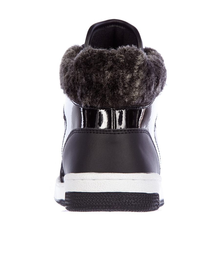 Ea7 Logo Details Casual Sports Shoes In Black