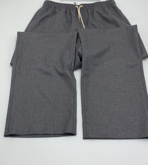 Celine Straight Jogging Pants In Cashmere Flannel In Grey