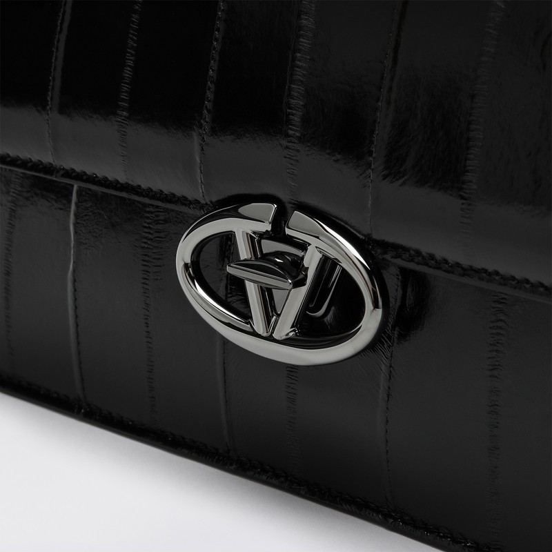 Valentino Vlogo Medium Shoulder Bag In Black