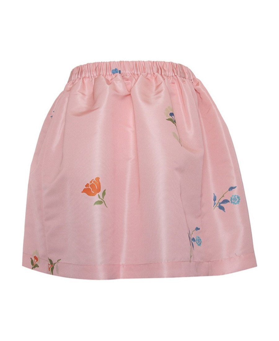 Red Valentino Pattern Skirt In Pink