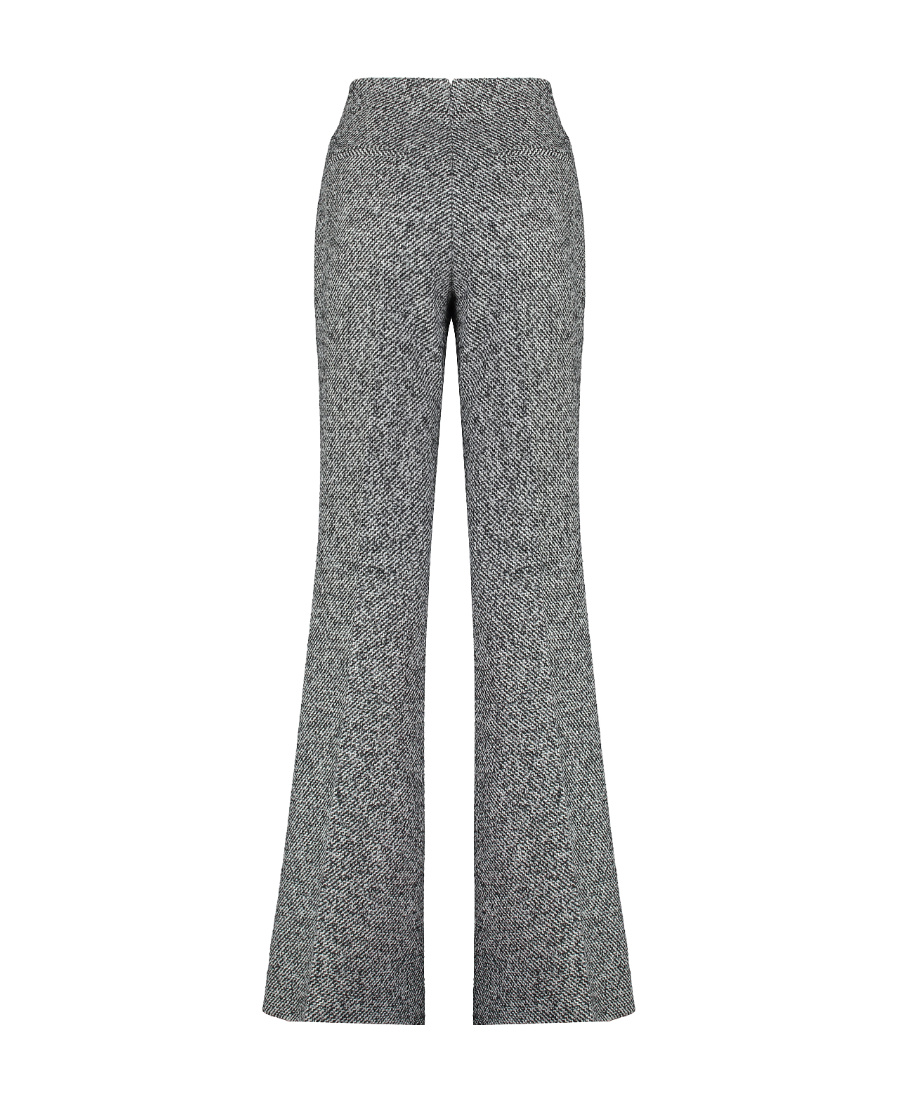 Shop Tom Ford Trumpet Wool Casual Pants In Gray