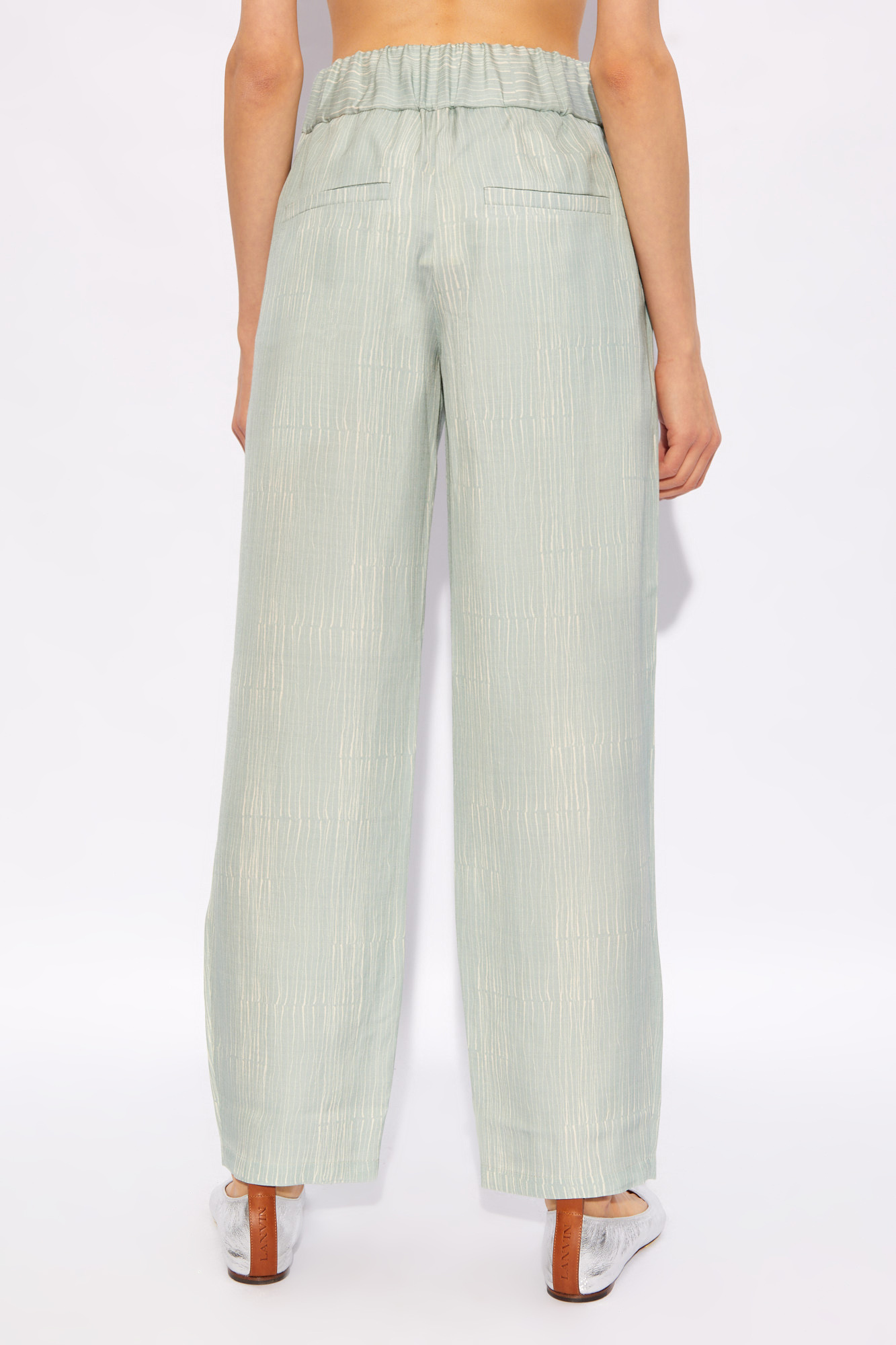 AERON AURORA DRAWSTRING PALAZZO TROUSERS