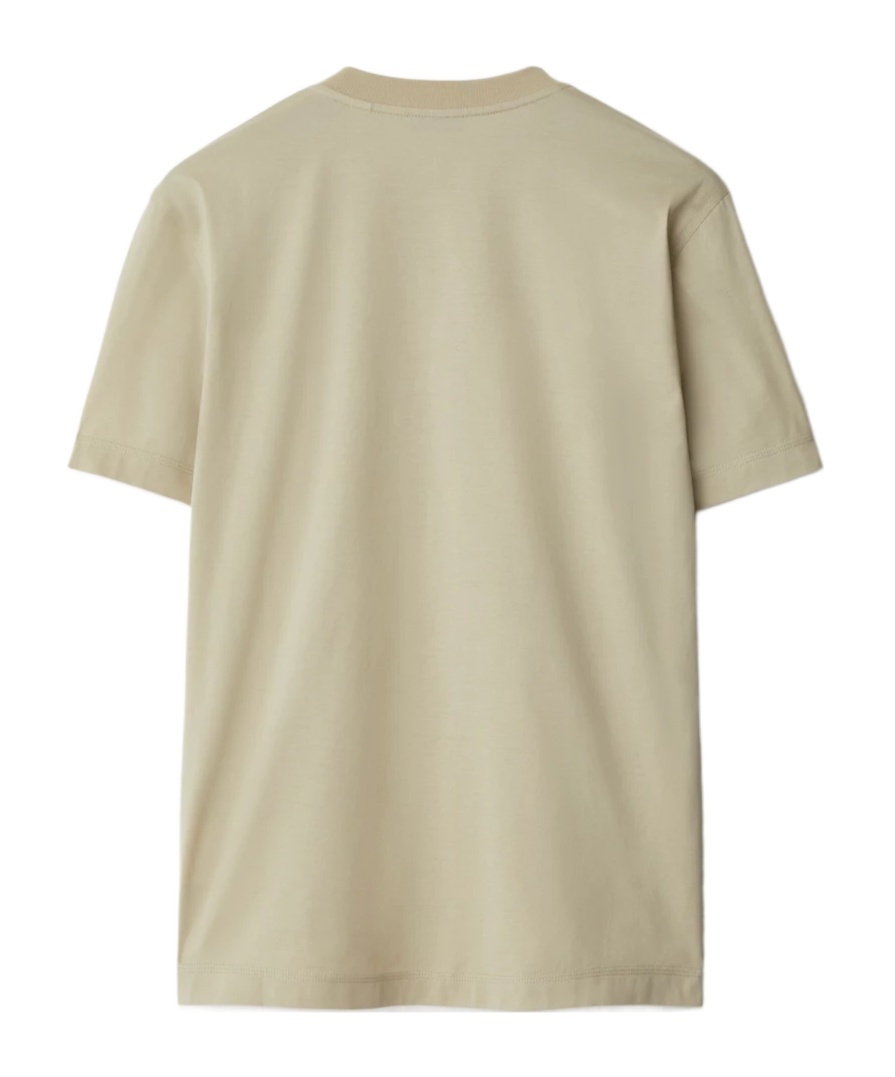 Burberry Ekd-embroidered Cotton T-shirt In Nude