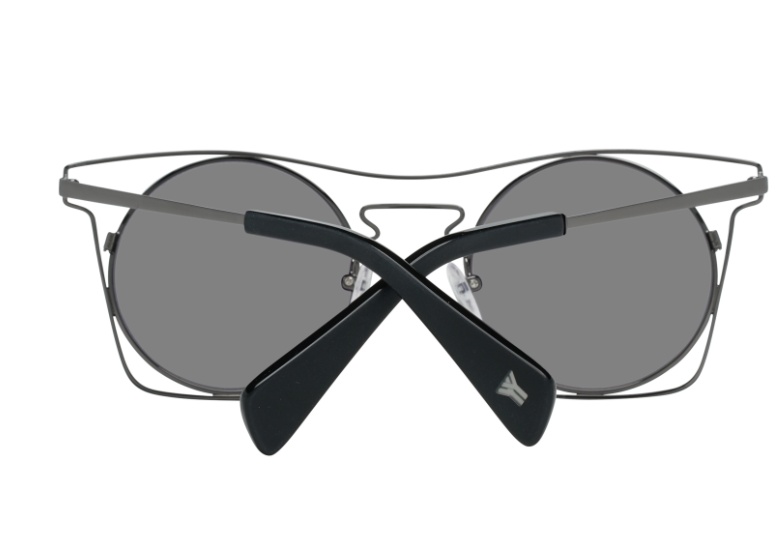 Yohji Yamamoto Square Frame Sunglasses In Gray