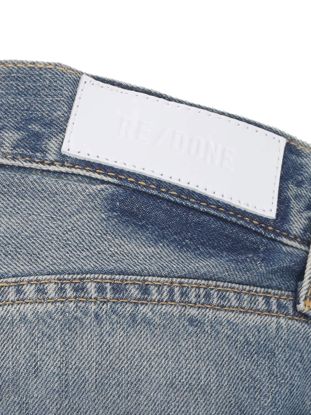 Re/done Straight Jeans In Gray