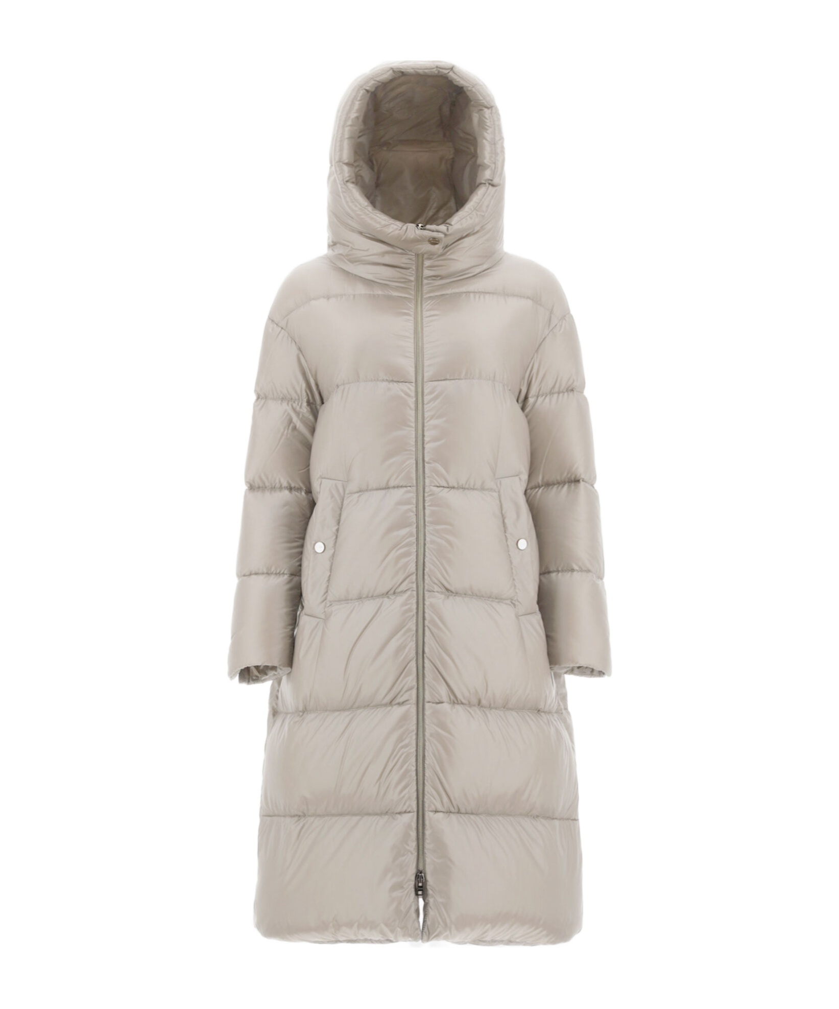 Herno Long-sleeved Down Jacket In Nude