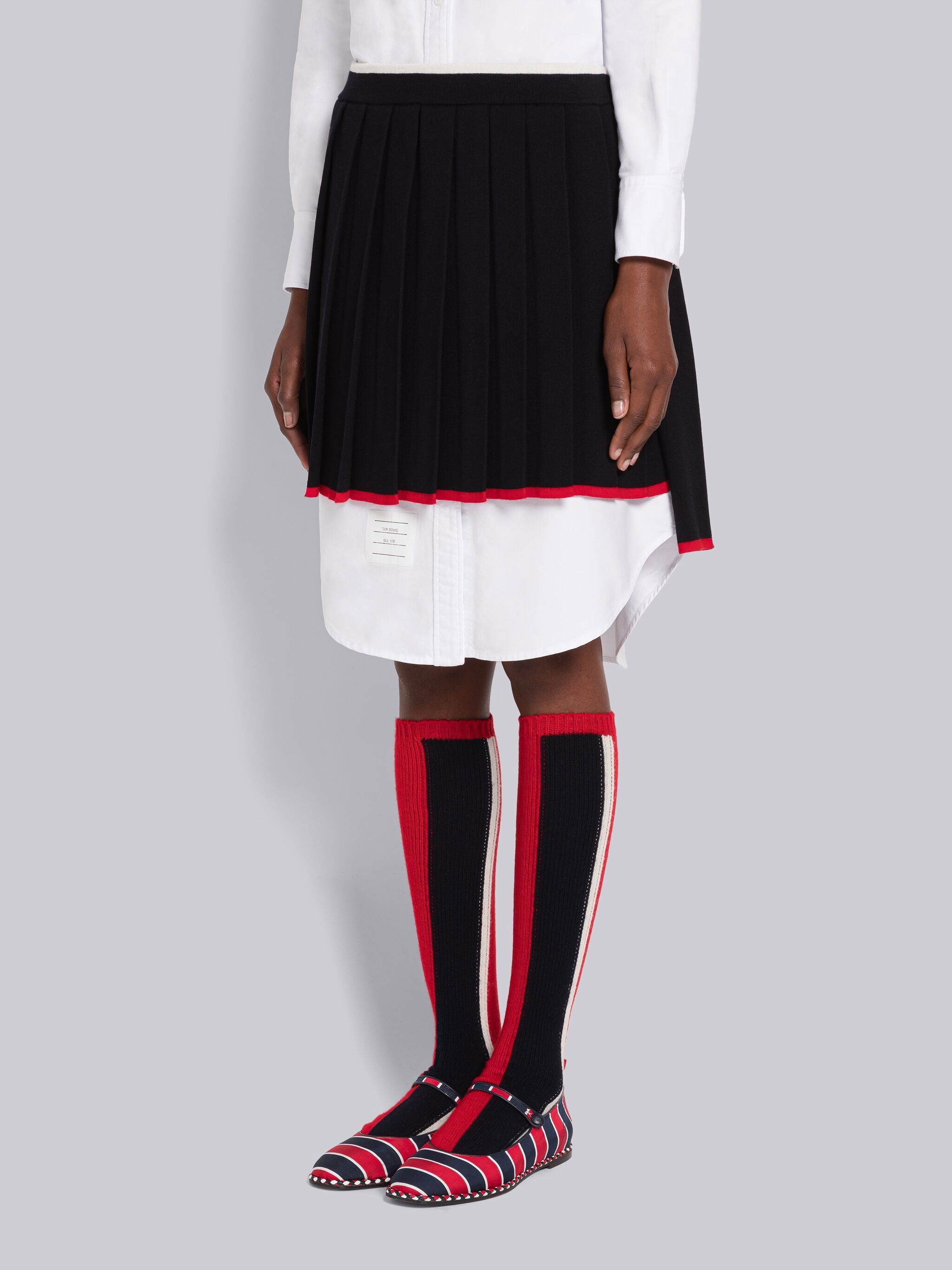 Thom Browne Ripstop Mini Skirt In Black