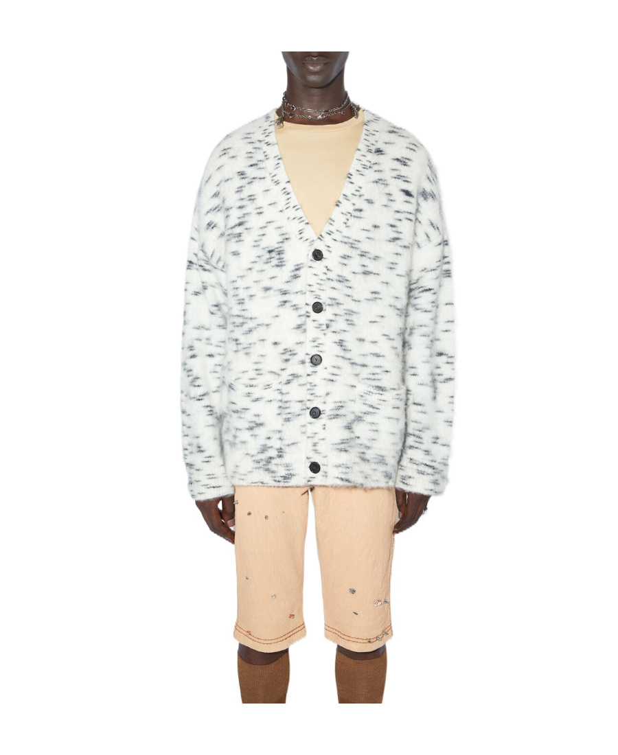 Acne Studios Button Cardigan In White