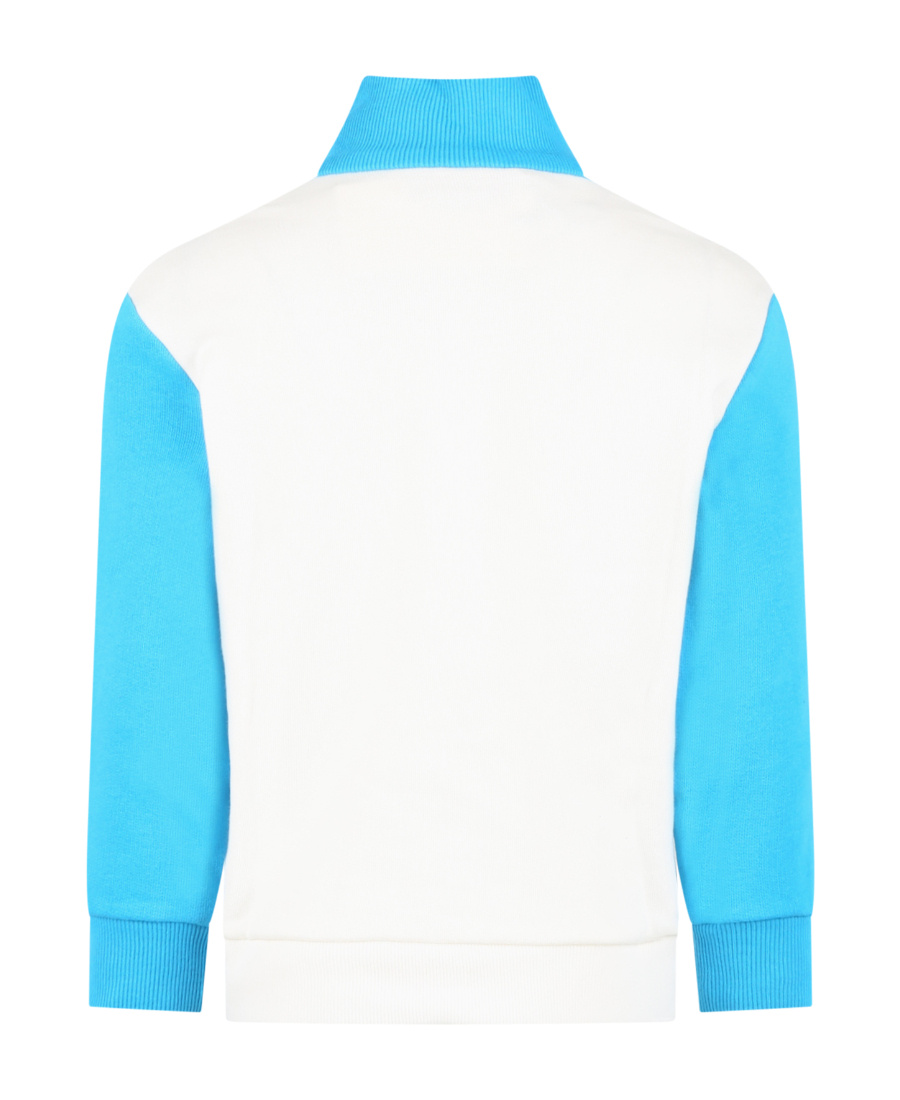 Gucci Two-tone Zipped Sweatshirt In White