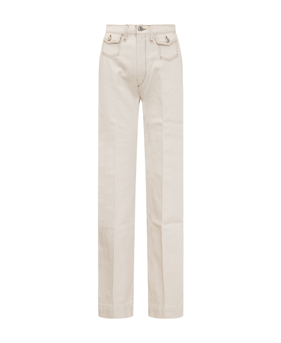 Re/done High-waisted Flared-leg Jeans In Gray