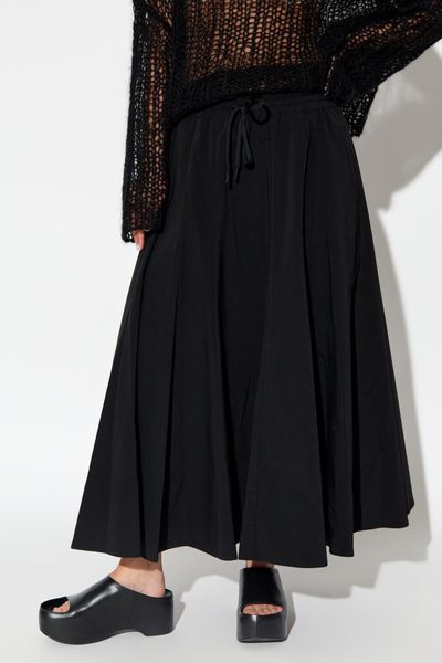 Yohji Yamamoto Midi Skirt In Black