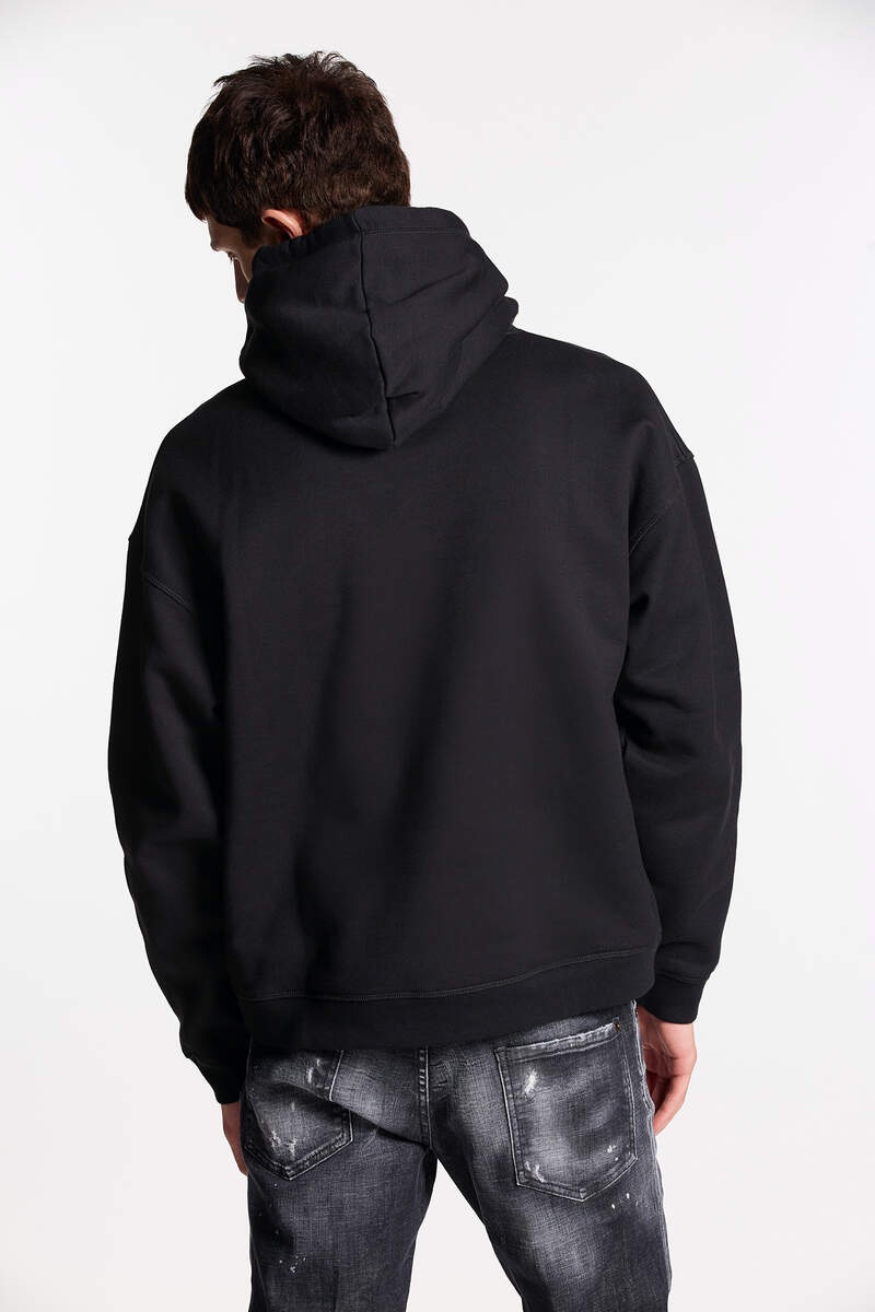 Dsquared2 Cartoon-print Hoodie In Black