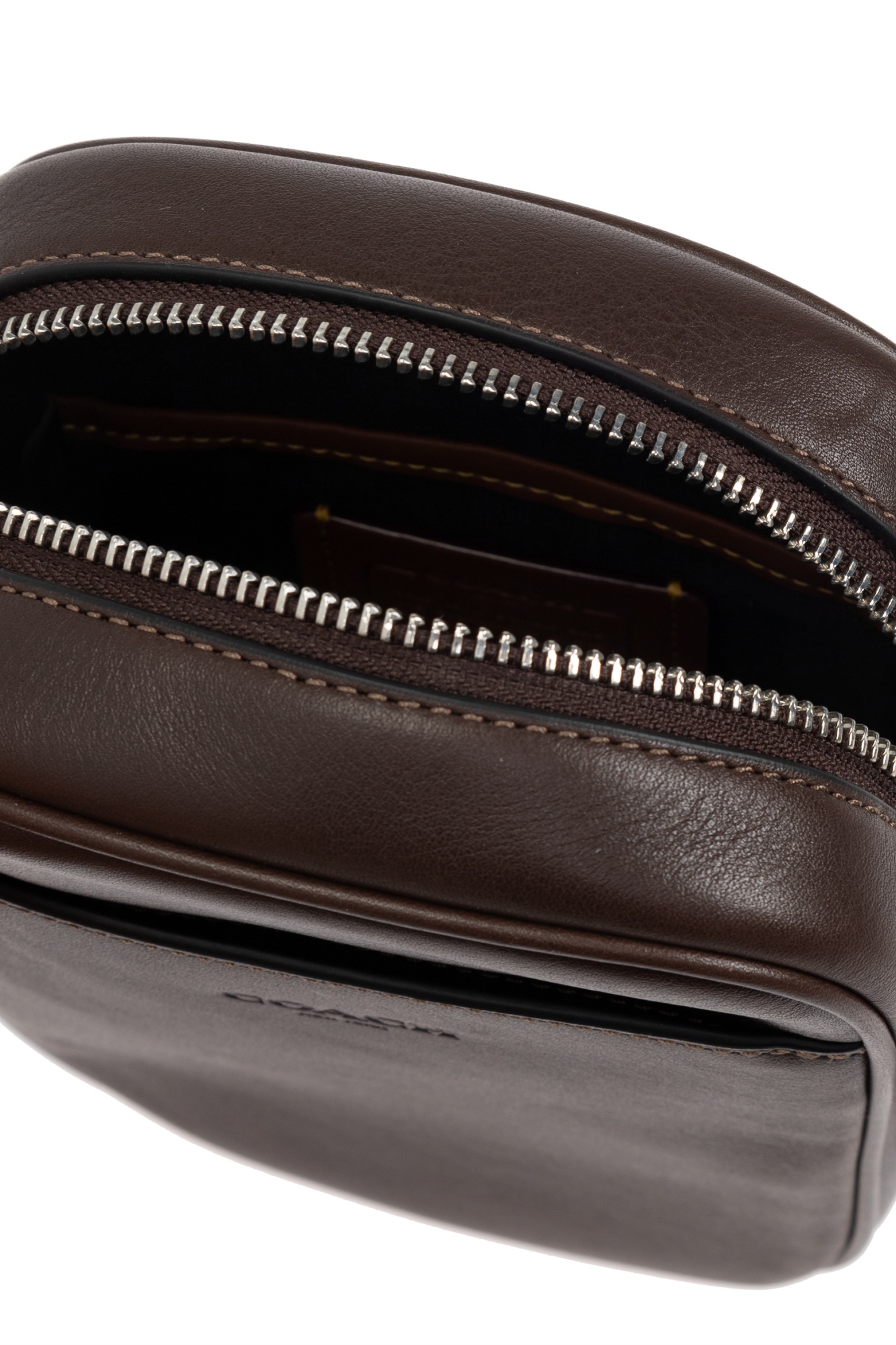 Coach Zip-open Shoulder Bag In Black