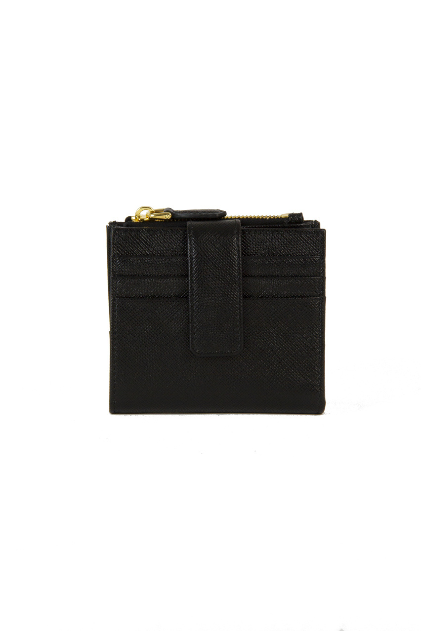 Prada Triangle-logo Wallet In Black