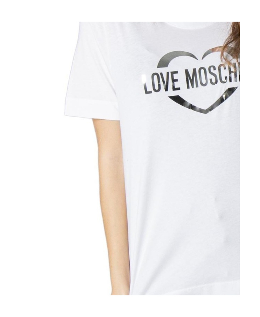 Moschino Logo-print Cotton T-shirt In White