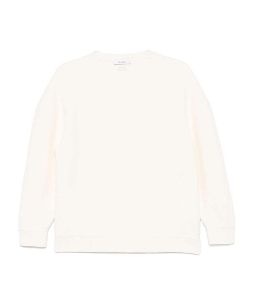 Max Mara Long-sleeved Sweater In White