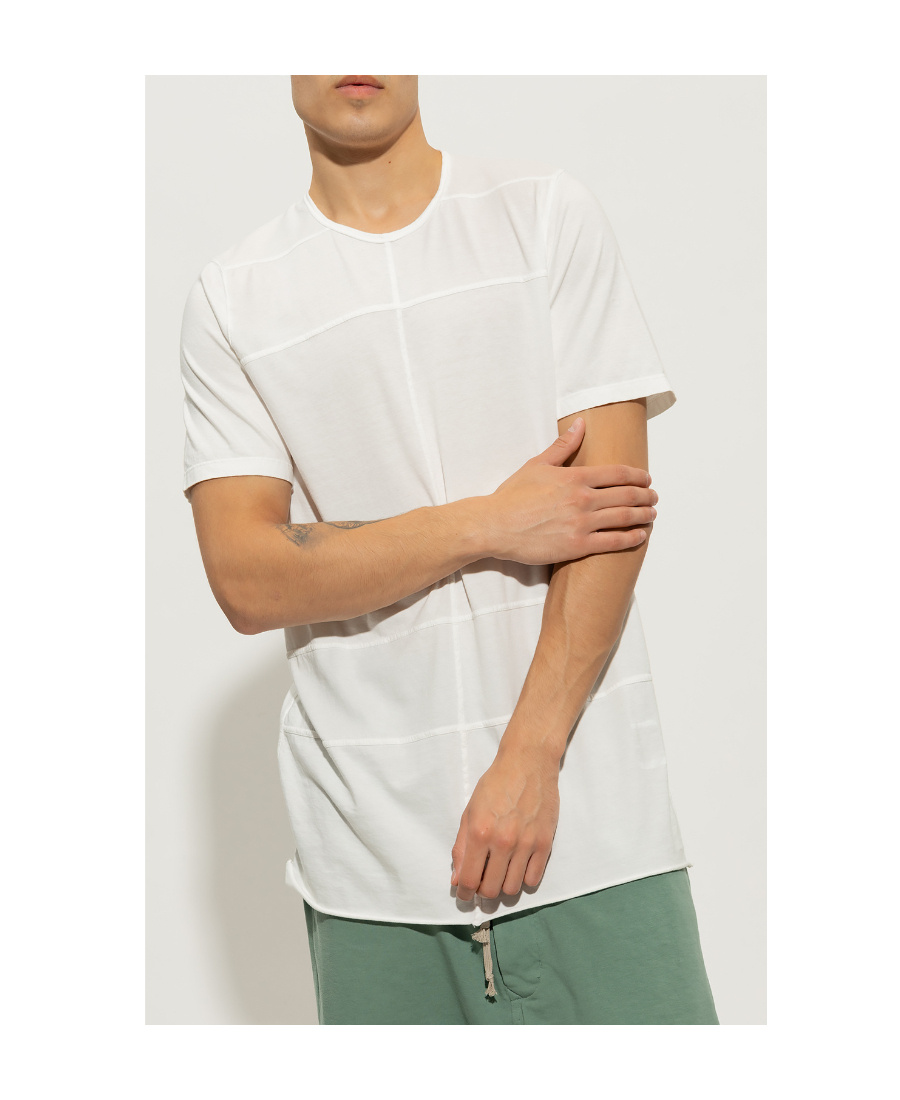 Rick Owens Drkshdw Seam-detail Short-sleeve T-shirt In White