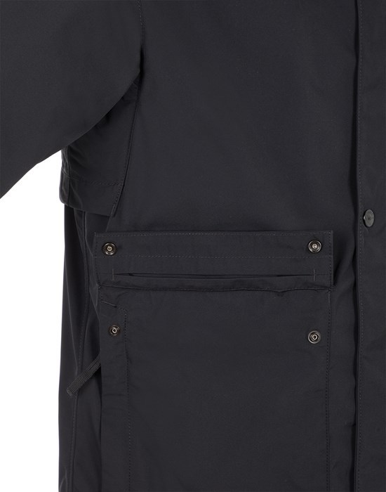 Stone Island Lightweight Jacket Black Polyester In Black