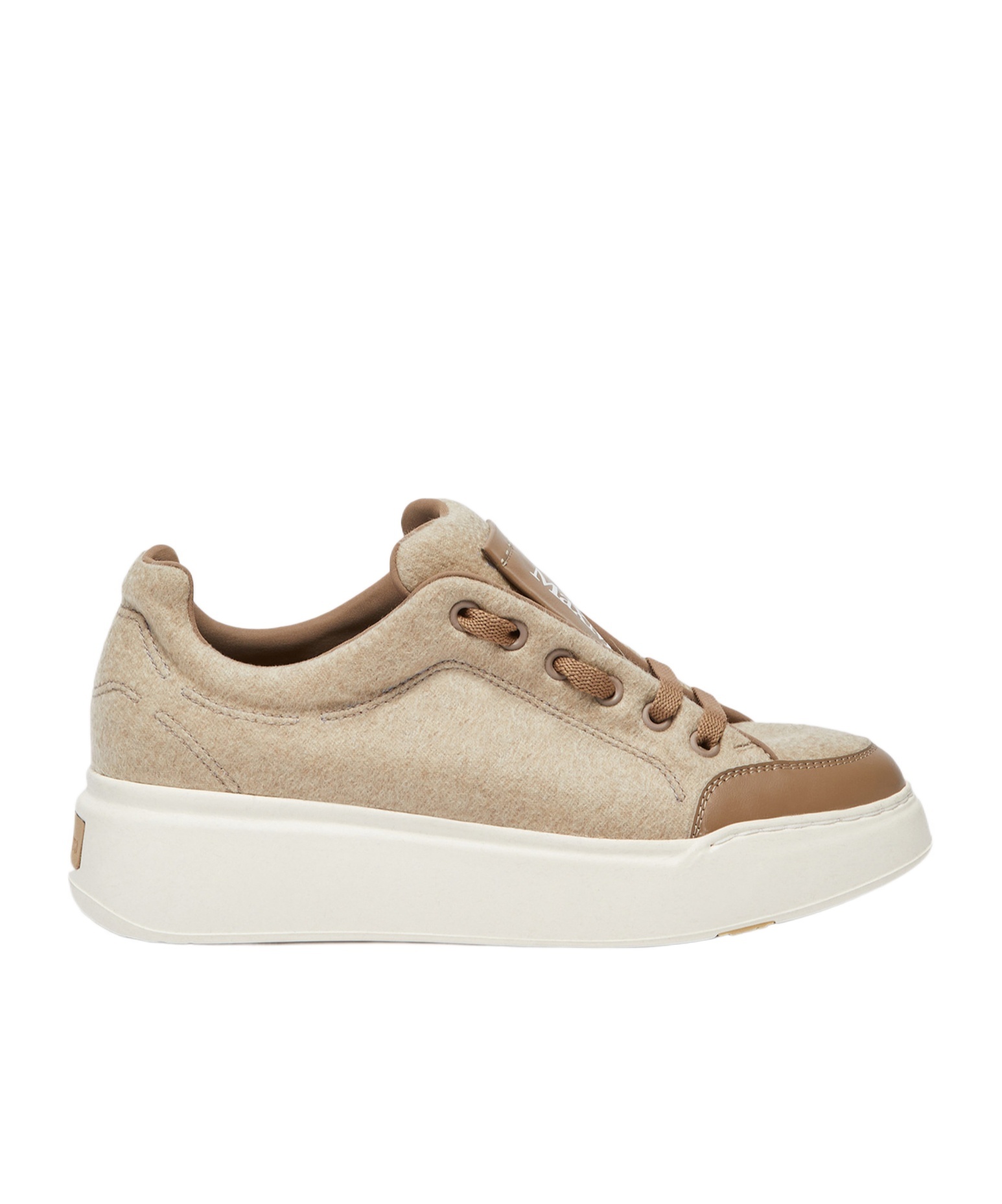 Max Mara Zapatilla Deportiva De Cachemira Impermeable In Brown