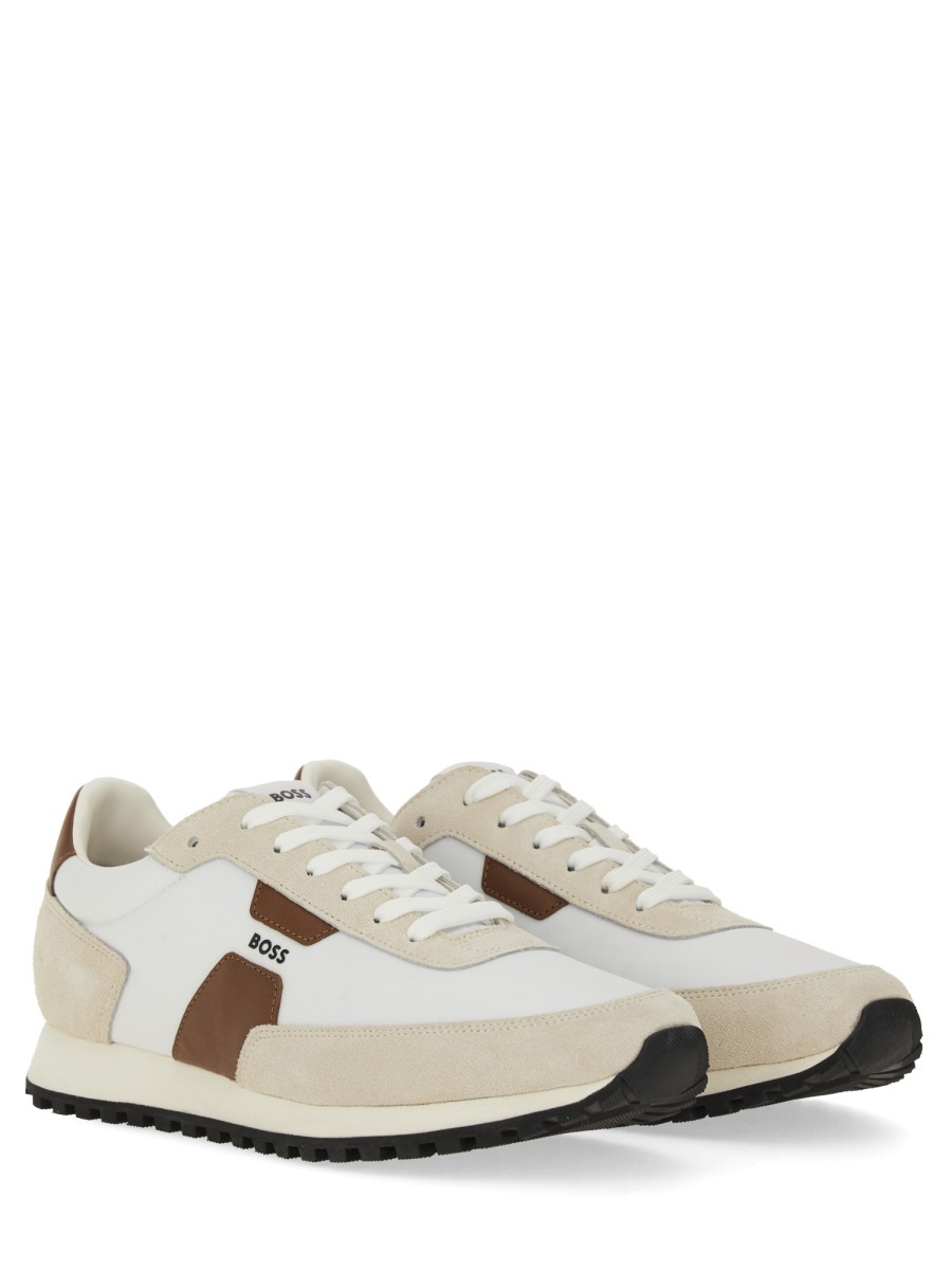 Hugo Boss Lace-up Low-top Casual Shoes In Multi