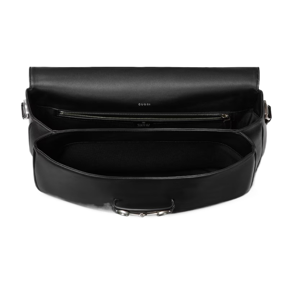 Gucci Horsebit 1955 Aura Large Crossbody Bag In Black