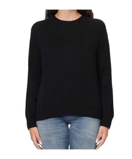 Emporio Armani Long-sleeved Sweater In Black