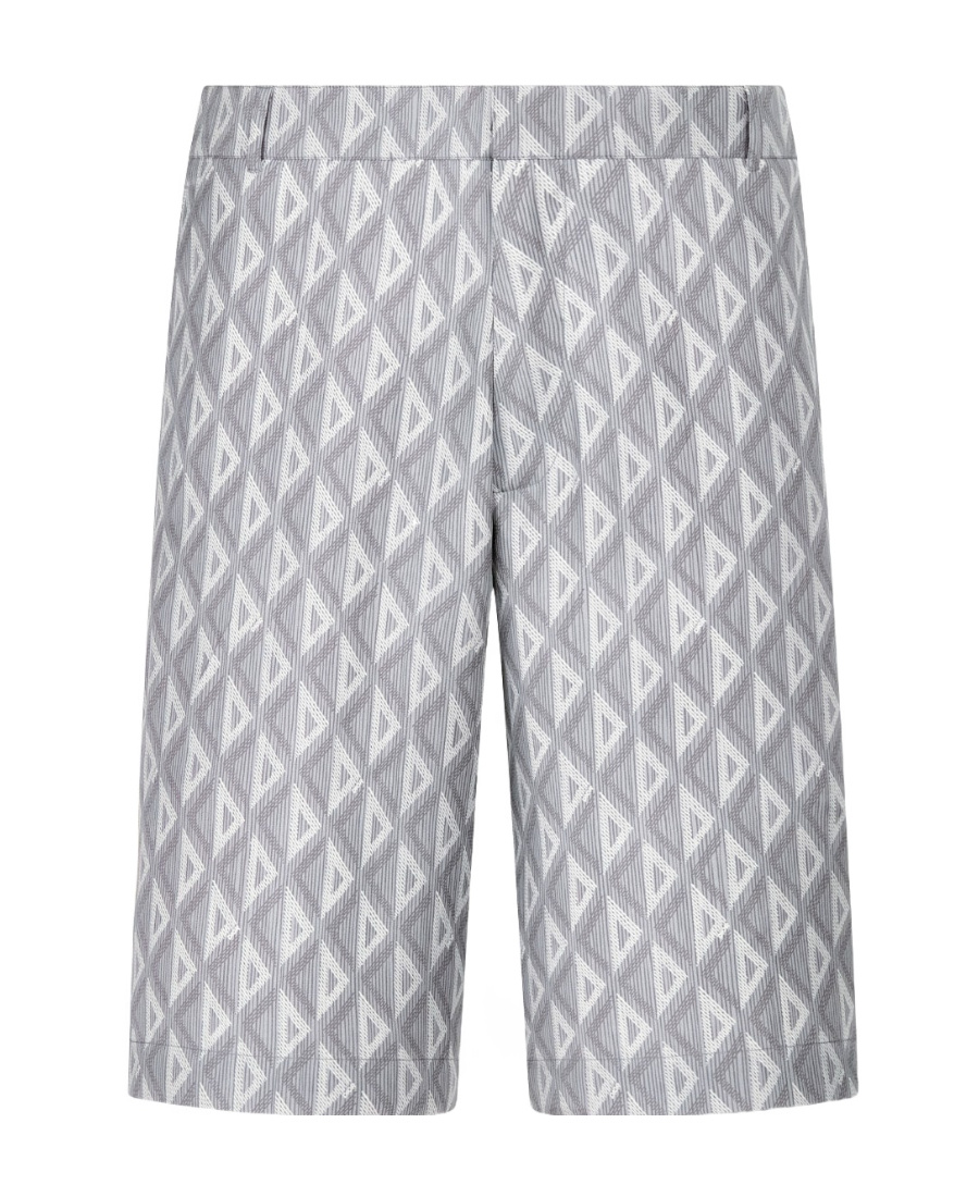 Dior Cd Diamond Bermuda Shorts In Gray