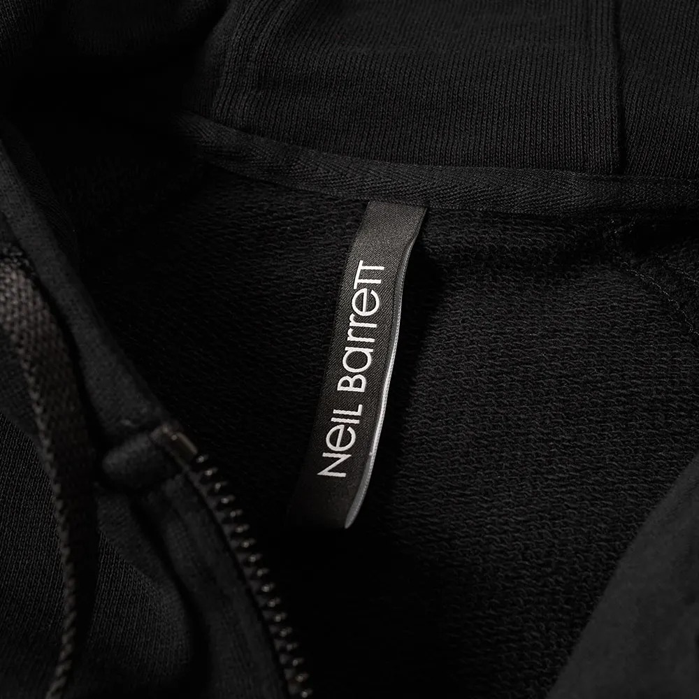 Neil Barrett Long-sleeved Zipper Casual Jacket In Black