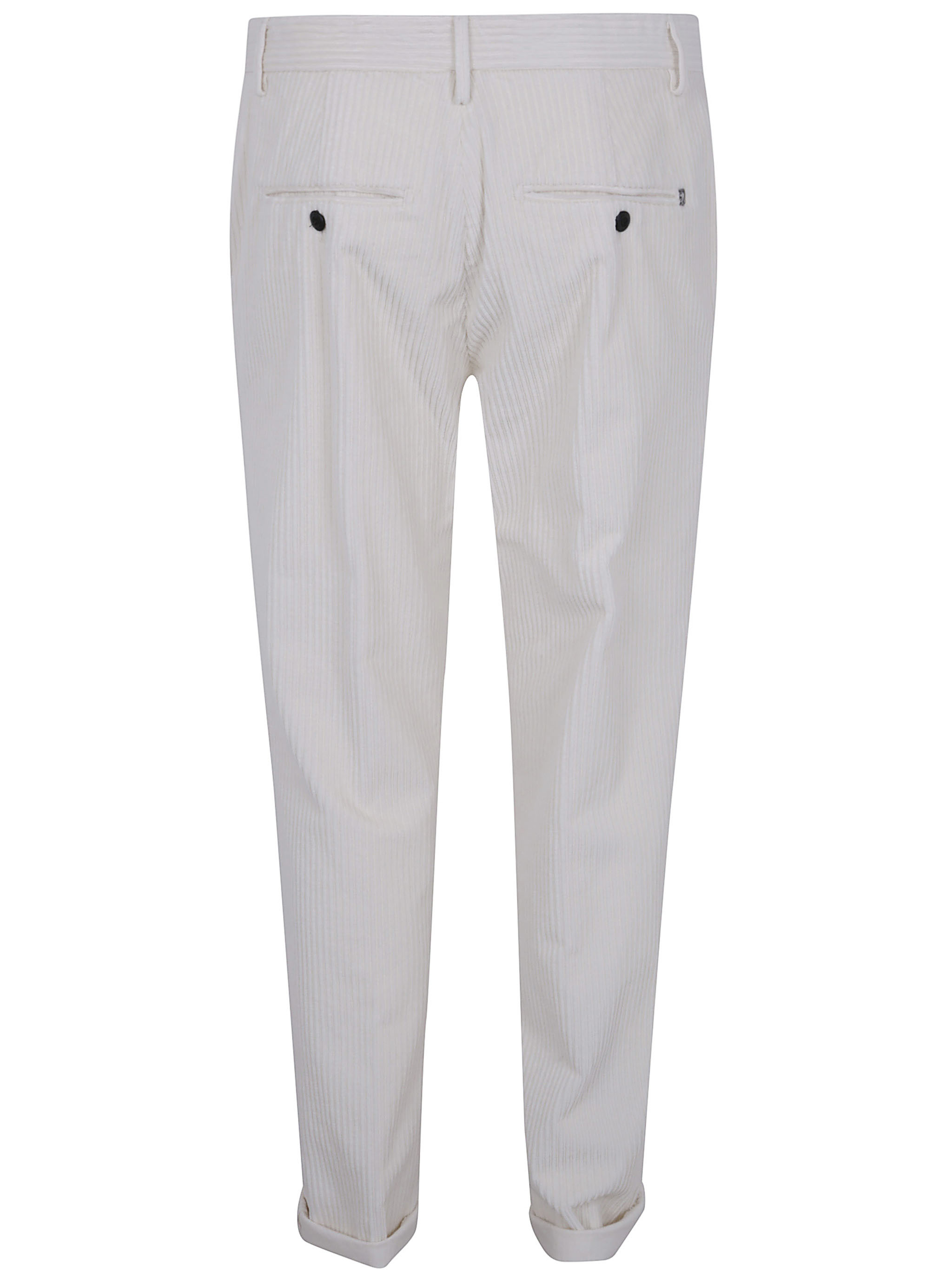 Dondup Gaubert Relaxed Trousers Rolled Cuffs In Gray