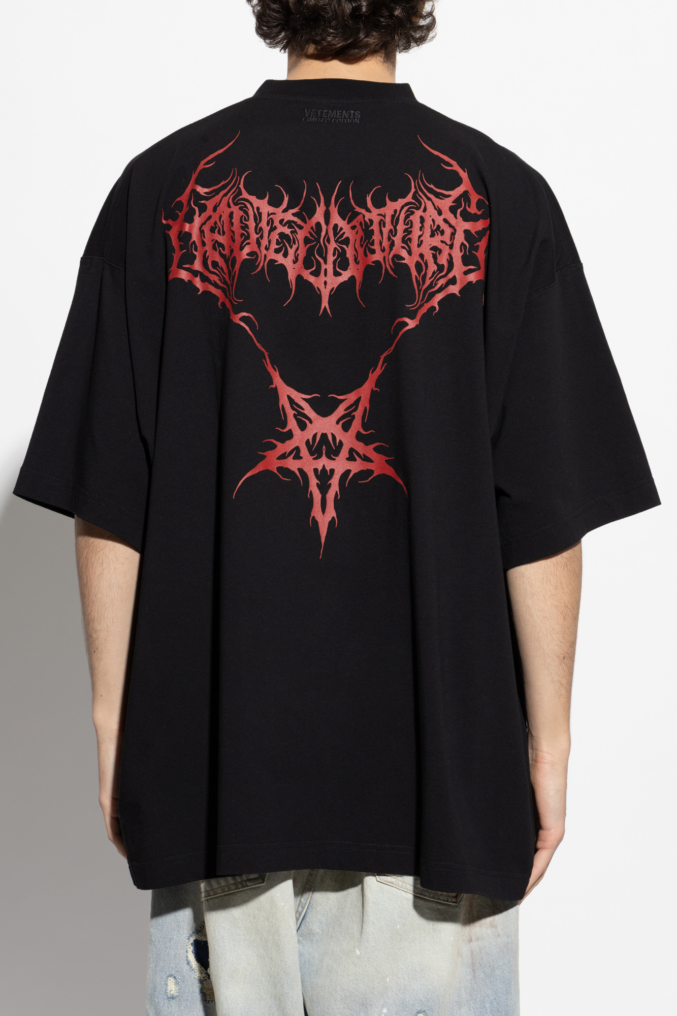 Vetements Oversize Short Sleeve T-shirt In Black