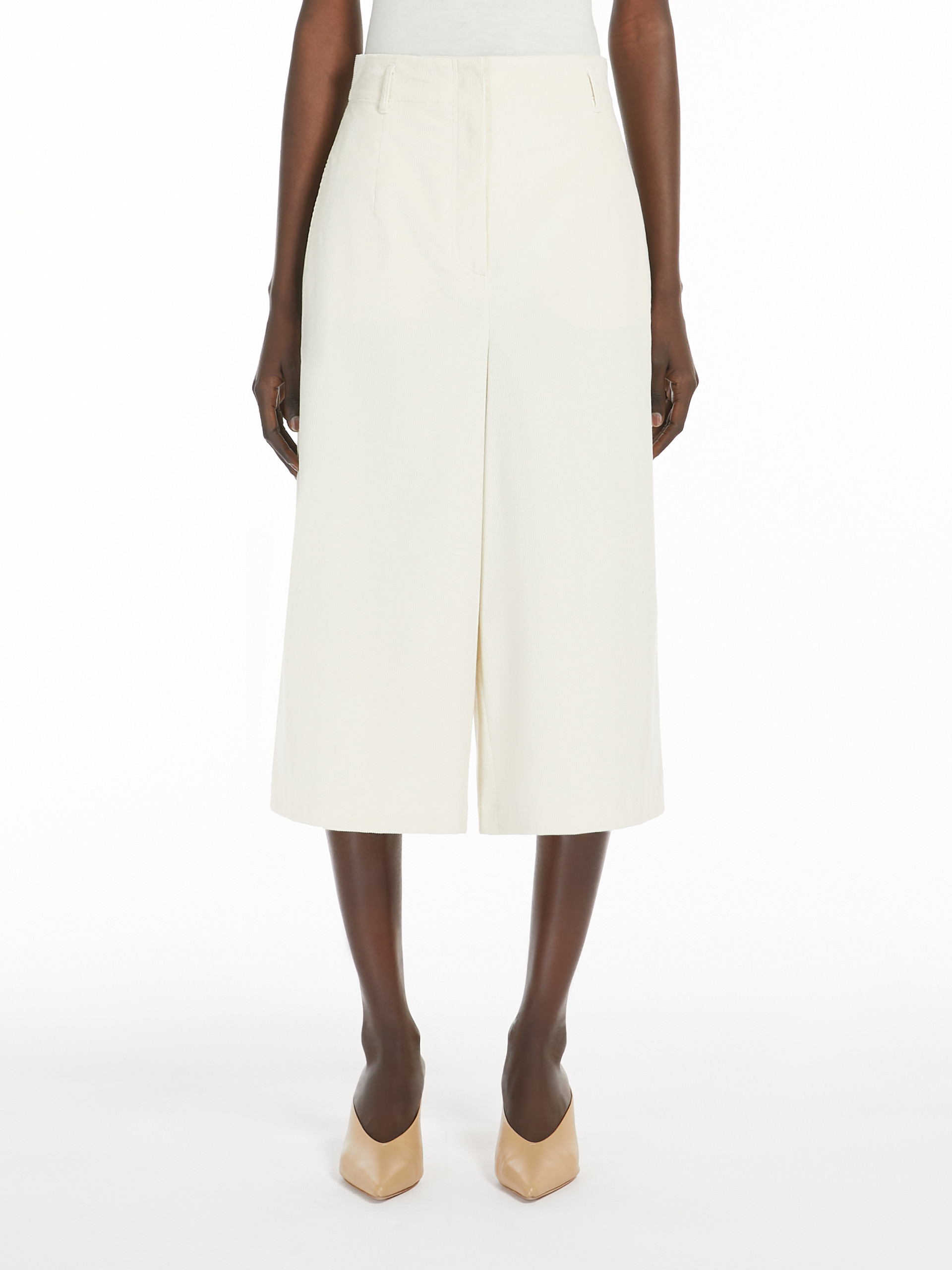 Max Mara Belt-loop Casual Pants In White