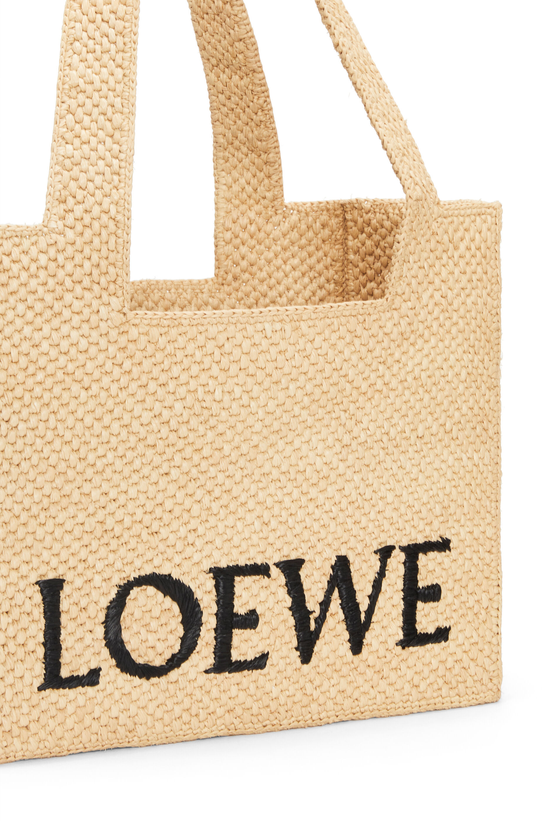 Loewe Small Tote Bag With Logo In Nude