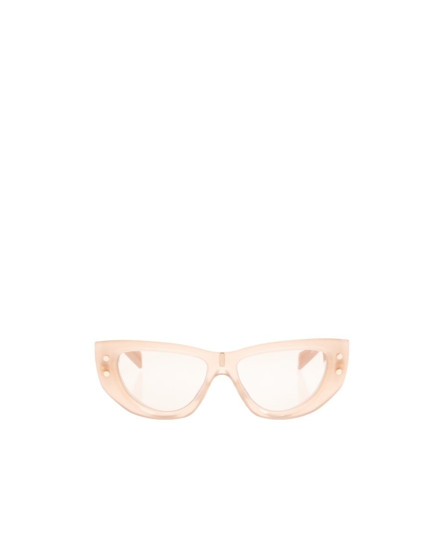 Balmain Eyewear Cat Eye Frame Sunglasses In White