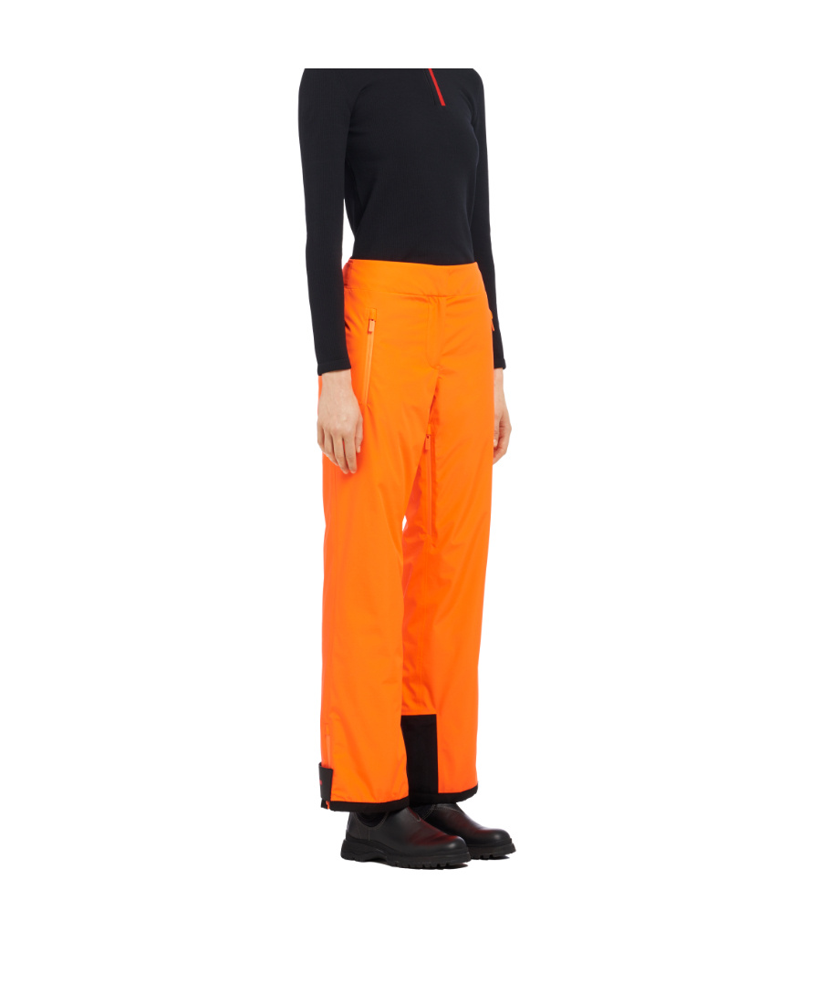 Prada Logo Casual Pants In Orange