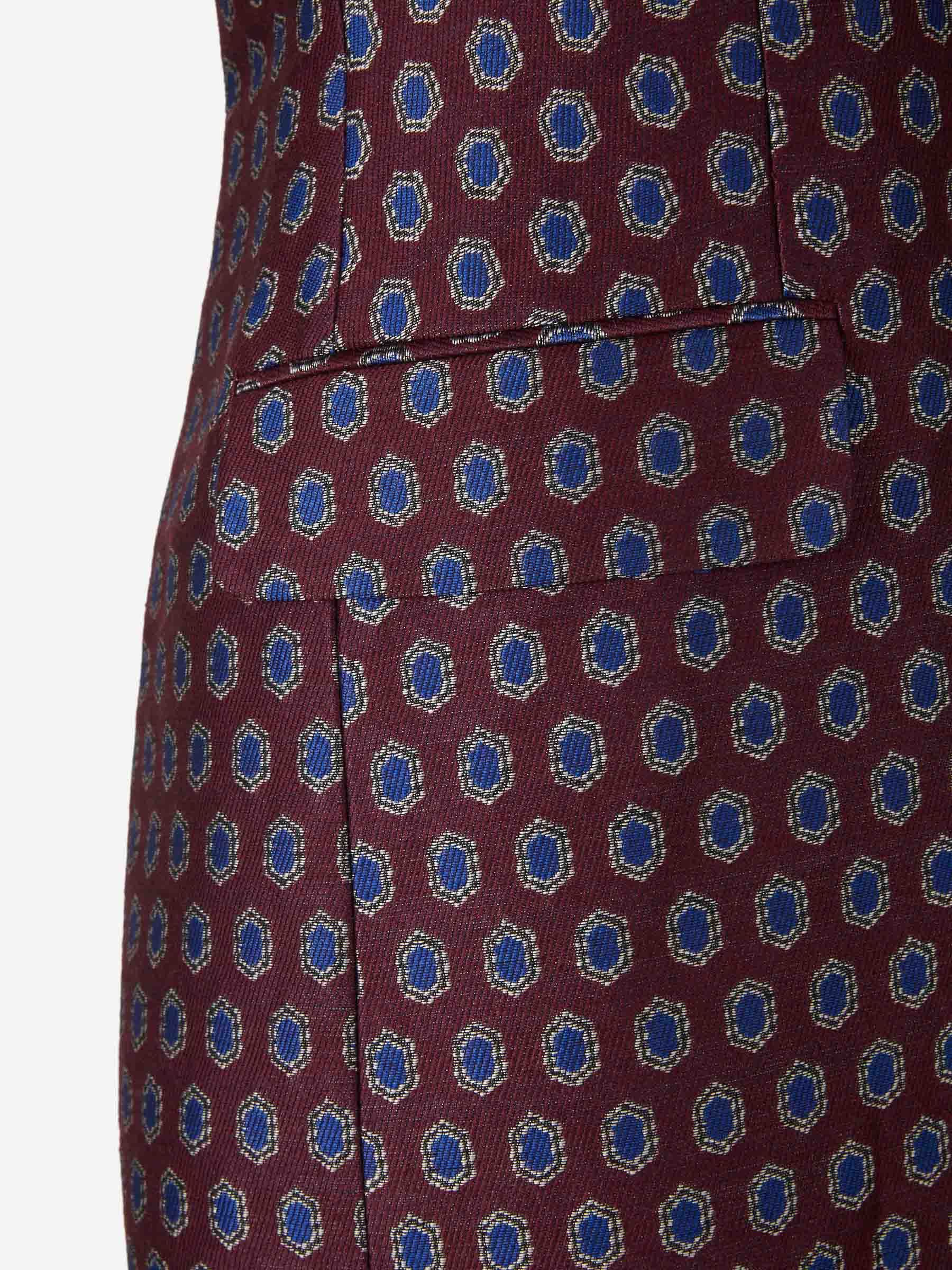 Dries Van Noten Sleeveless Vest In Burgundy