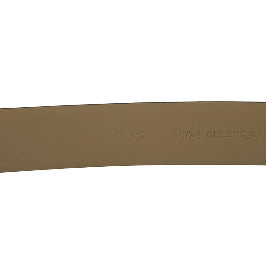 Hugo Boss Logo Belt In Brown