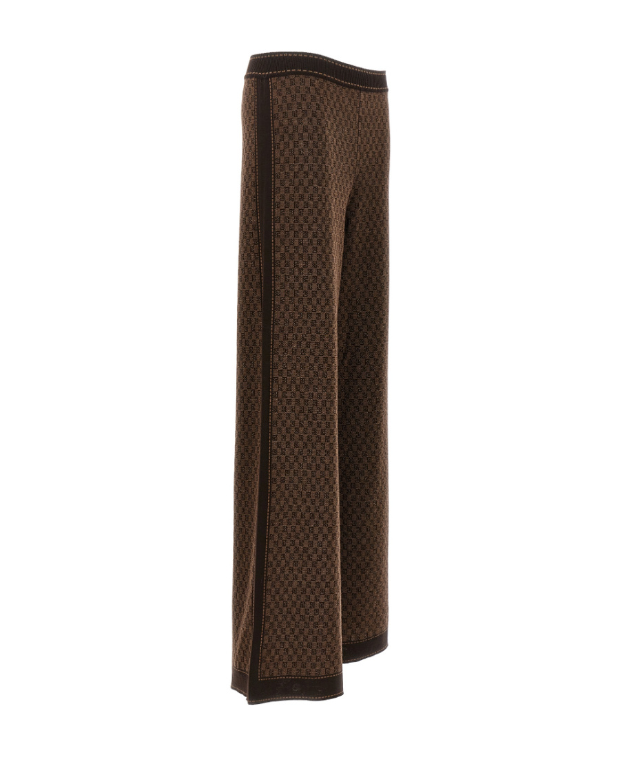 BALMAIN PB MONOGRAM-JACQUARD TRACK PANTS