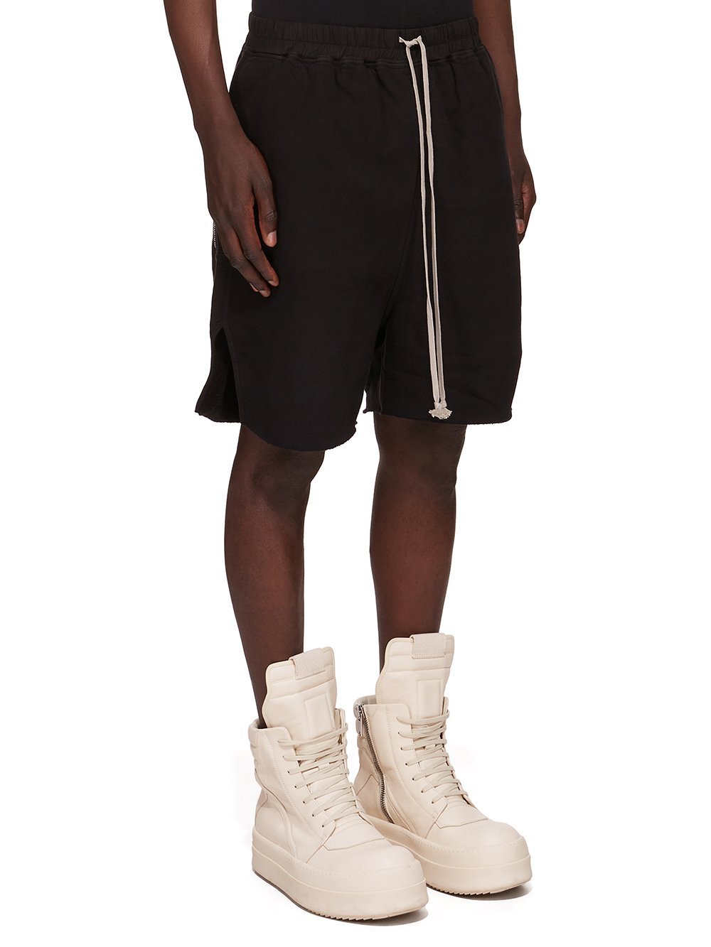 Rick Owens Drkshdw Elastic Waist Shorts In Black