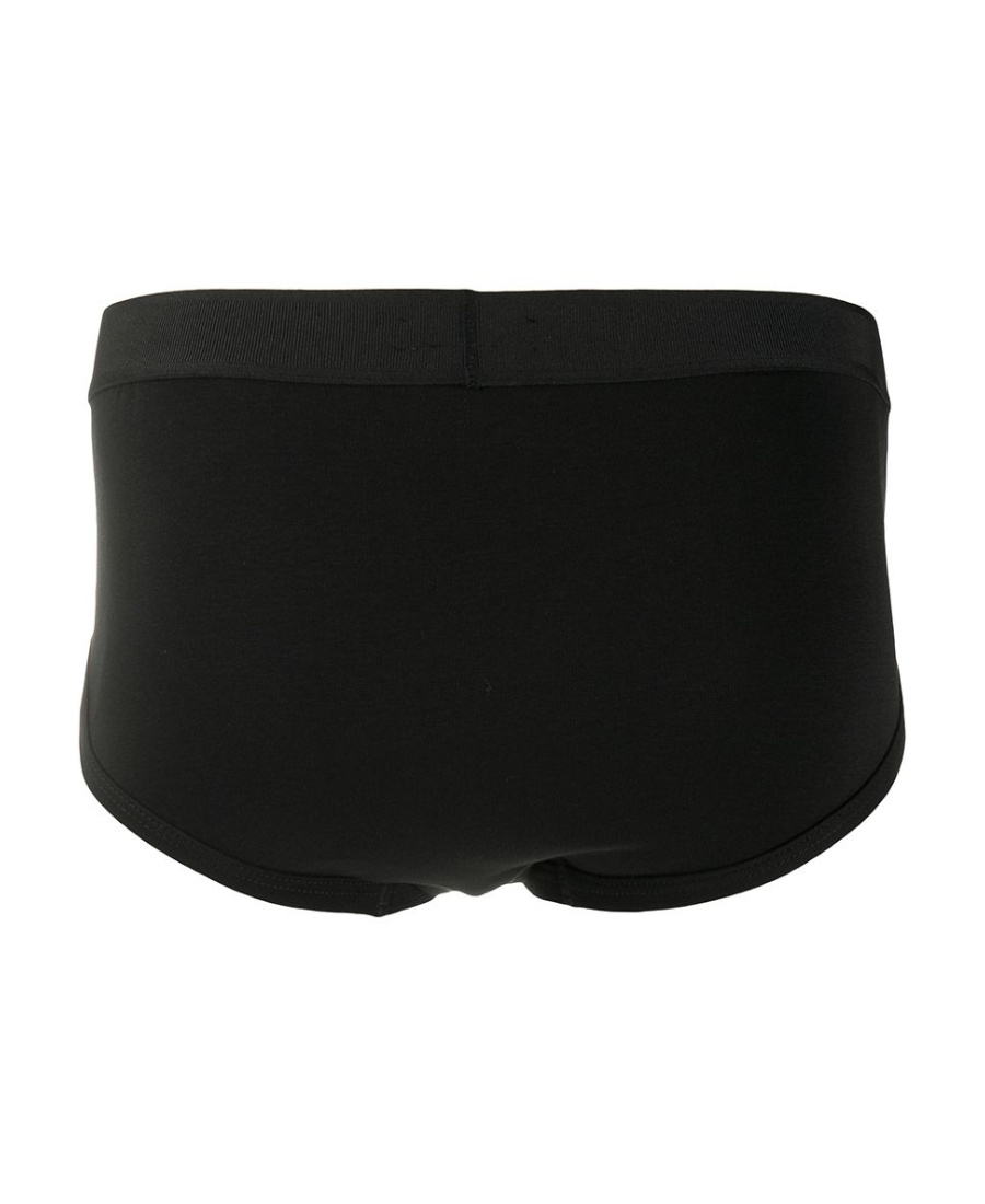 Tom Ford Black Logo Waistband Briefs In Black
