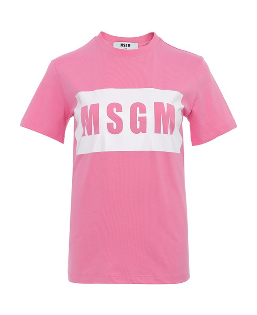 Msgm Woman T-shirt Magenta Size M Cotton In Pink