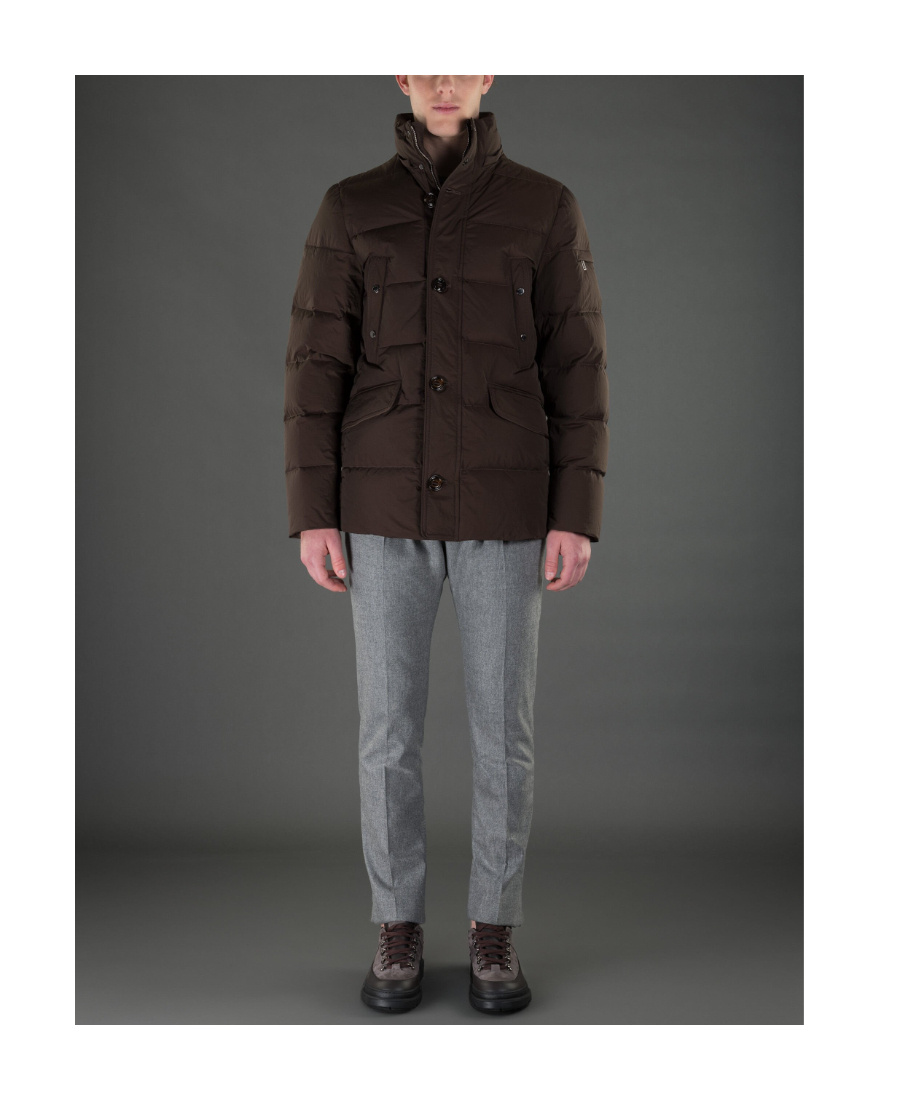 MOORER LONG-SLEEVED HOODED COTTON-PADDED SUIT