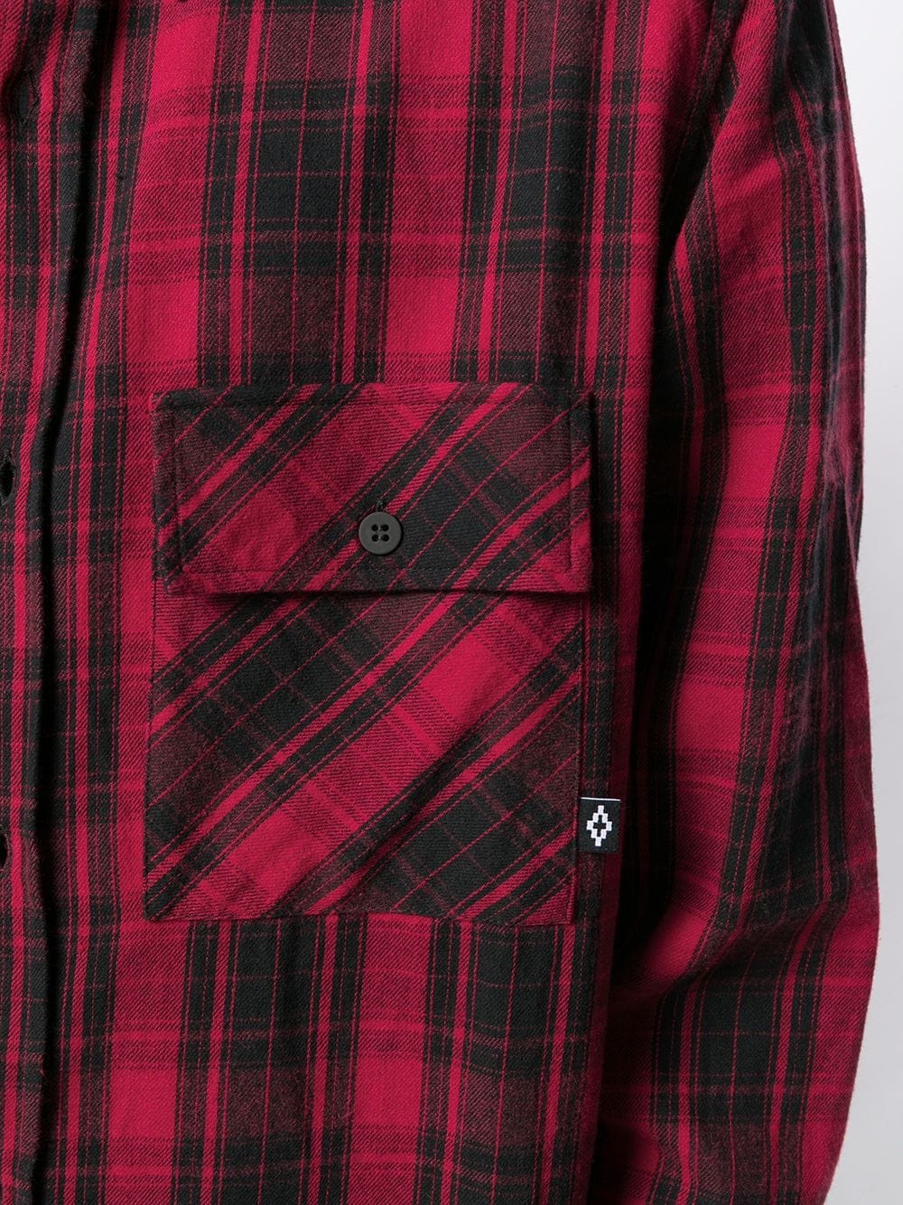 Marcelo Burlon County Of Milan Check Print Shirt In Red